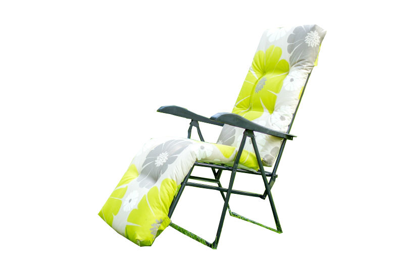 Кресло -шезлонг Alberto-3 тафтинг арт.с1009/92, антрацит,антрацит, желтый, серый